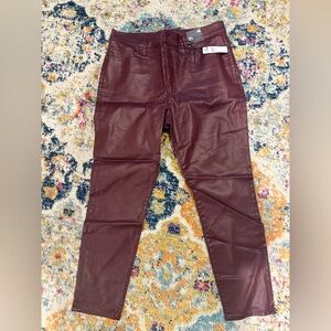 NWT Express High Rise Skinny Faux Leather Pants